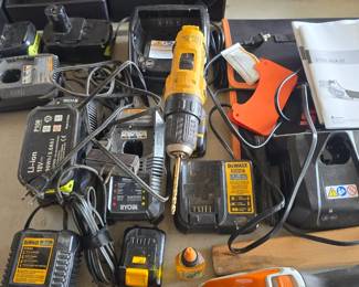 DeWalt drills and chargers