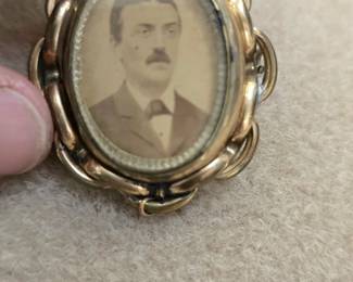 Antique mourning hair jewlery Awesome piece!!