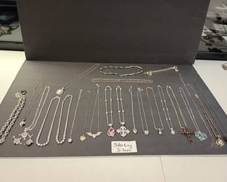 Sterling silver necklaces and more