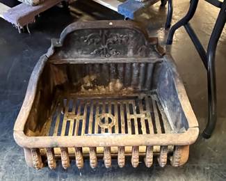 old cast iron fireplace insert
