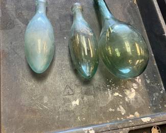 Blob top vintage bottles