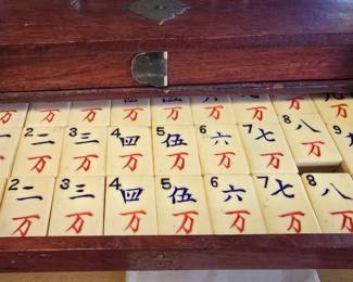 Vintage bone and bamboo majhong set awesome find