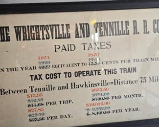 vintage train advertising