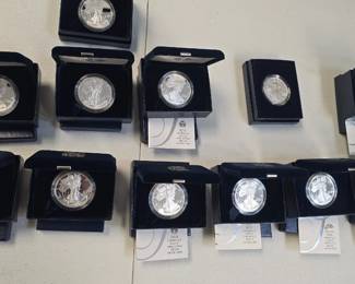 silver american eagles proof sets