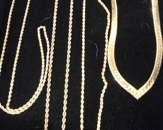 14 k gold necklaces