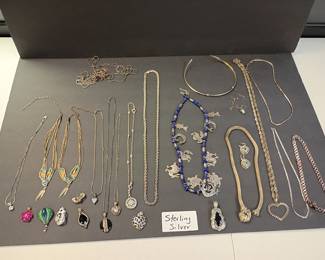 Sterling silver necklaces and more