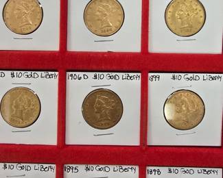 10 dollar gold libertys