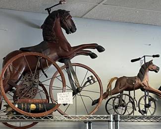 vintage horse tricycles