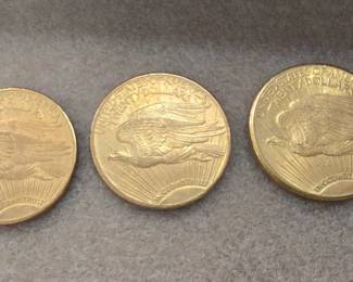 20 dollar Double Eagle Gold coins pre 33