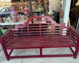 Asian inspired bench