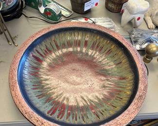 Pottery Birdbath