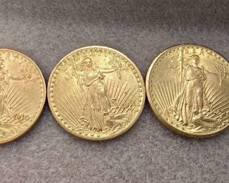 20 dollar Double Eagle Gold coins pre 33