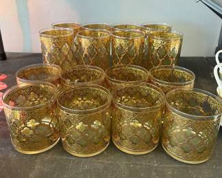 Vintage Culver bar ware