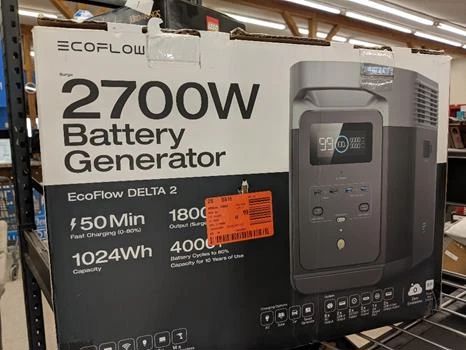 EcoFlow Delta 2 120 V Solar and Battery Portable Solar Power Station