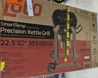 LoCo Cookers Kettle Charcoal Grill with Stand and SmartTemp