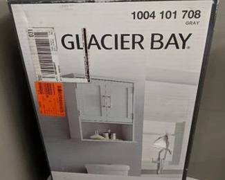 cabinetShaker Style 23 in. W Wall Cabinet with Open Shelf in Dove Gray