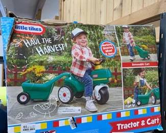 Little Tikes Tractor and Cart - Green