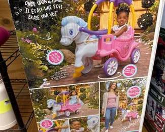Little Tikes Princess Horse and Carriage Pedal Push Riding Toy