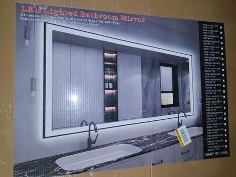 66 in. W x 3 LED lighted bathroom mirror