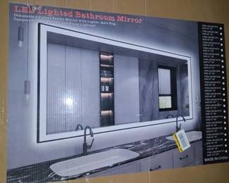 66 in. W x 3 LED lighted bathroom mirror