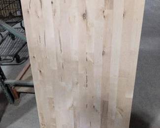 Wood Butcher's Block (4' 1" x 2' 1" x 1.5")