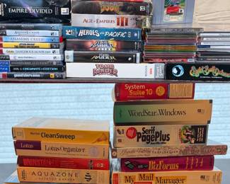 Vintage and newer PC software and games (including video games)