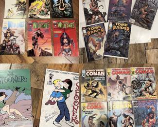 Topps, Conan, Tomb Raider & Spooner comics