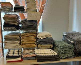 Towels and bath rugs