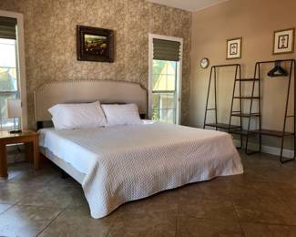 King Bed and clothes stand