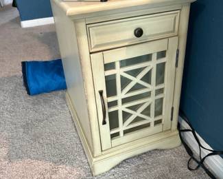 Night stand with plug