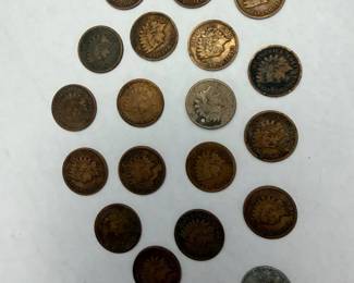 Indian Head Penny Collection 1800s1900s Mixed Dates