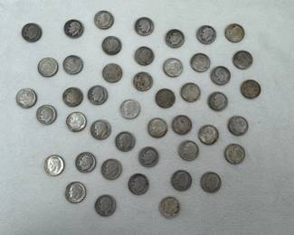 Mixed Roosevelt Silver Dime Coin Lot 90 Silver Pre1965 US Coins 114.31g