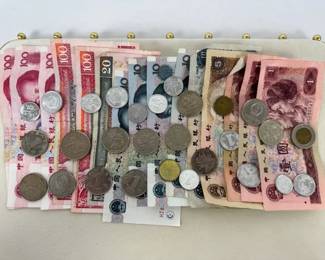 China Renminbi Banknote  Coin Lot 577 Yuan Cash Mixed Denominations Hong Kong Coin