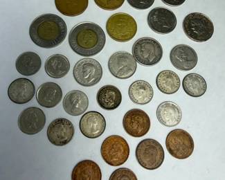 Canadian Coin Collection Elizabeth II  George VI Mixed Denominations