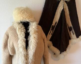 Shearling Outerwear Collection with Natural Alpaca Pillows
