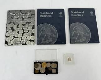 Washington State Quarters Albums  Mixed Coin Lot