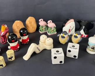 Fun Vintage Souvenir  Figural Salt  Pepper Shaker Collection Lot