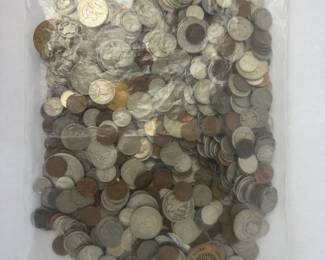 6.84lb Mixed U.S. Coin Lot Bulk Circulated Change Unsearched