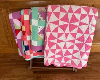 Charming collection of vintage handmade quilts