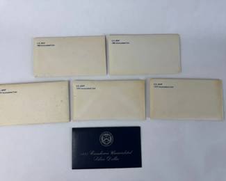 US Mint Uncirculated Coin Sets 1979 1980 Eisenhower Dollar 1971 Sealed Lot