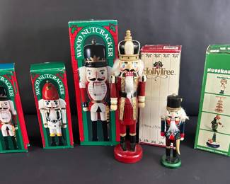 Vintage Wooden Nutcracker Figures Collection