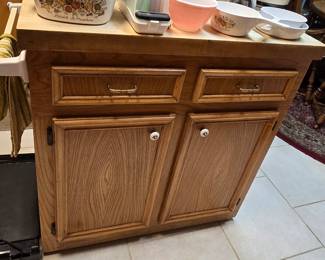 Island on Wheels - Butcher Block Top