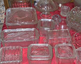 Antique Ice Box Containers