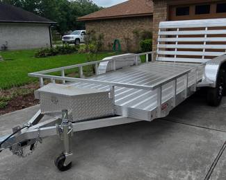 14 foot Aluminum Flatbed Trailer