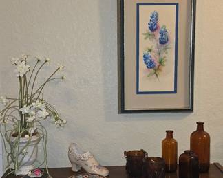 Old Bottles - Shoe - Plant