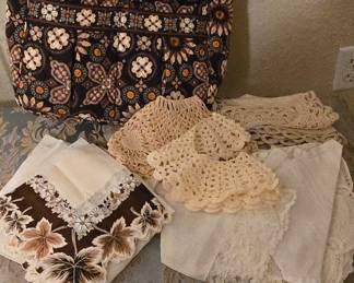 Ladies Vintage Hankerchiefs- Vera Bradley Purse