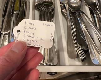 B53 - $100. Wallace Stainless Flatware. Indonesia. 