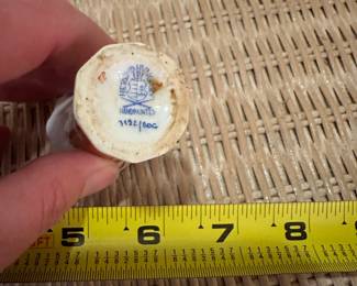 B69 - $20. Small Herend Chinese Bouquet Rust Bud Vase. 