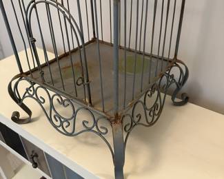 B43 - $30. Decorative Bird Cage. Measures 33” tall. 