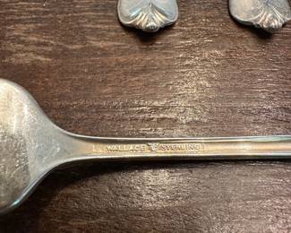 S1 - $2250 OBO. Text Mariah directly with interest. 919.717.9850. $2250 is the buy today price! Wallace Sterling Flatware. Service for 8. 8 Salad forks, 8 Dinner forks, 8 spoons, 8 knives, 4 serving utensils.